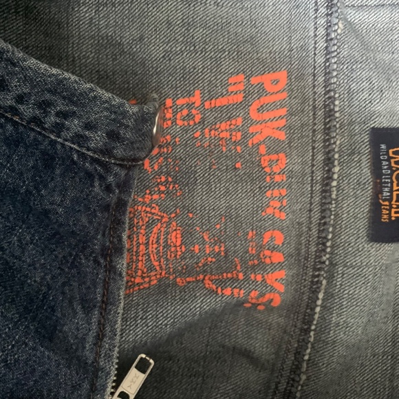 Wild and Lethal Trash Jeans denim skirt W&LT - Picture 3 of 5